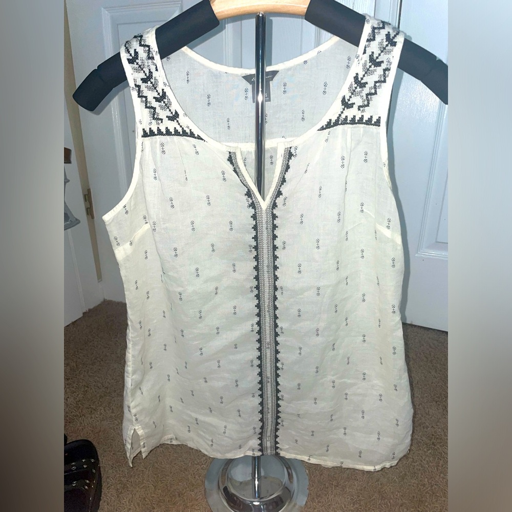 EUC Eddie Bauer linen tank top size XS